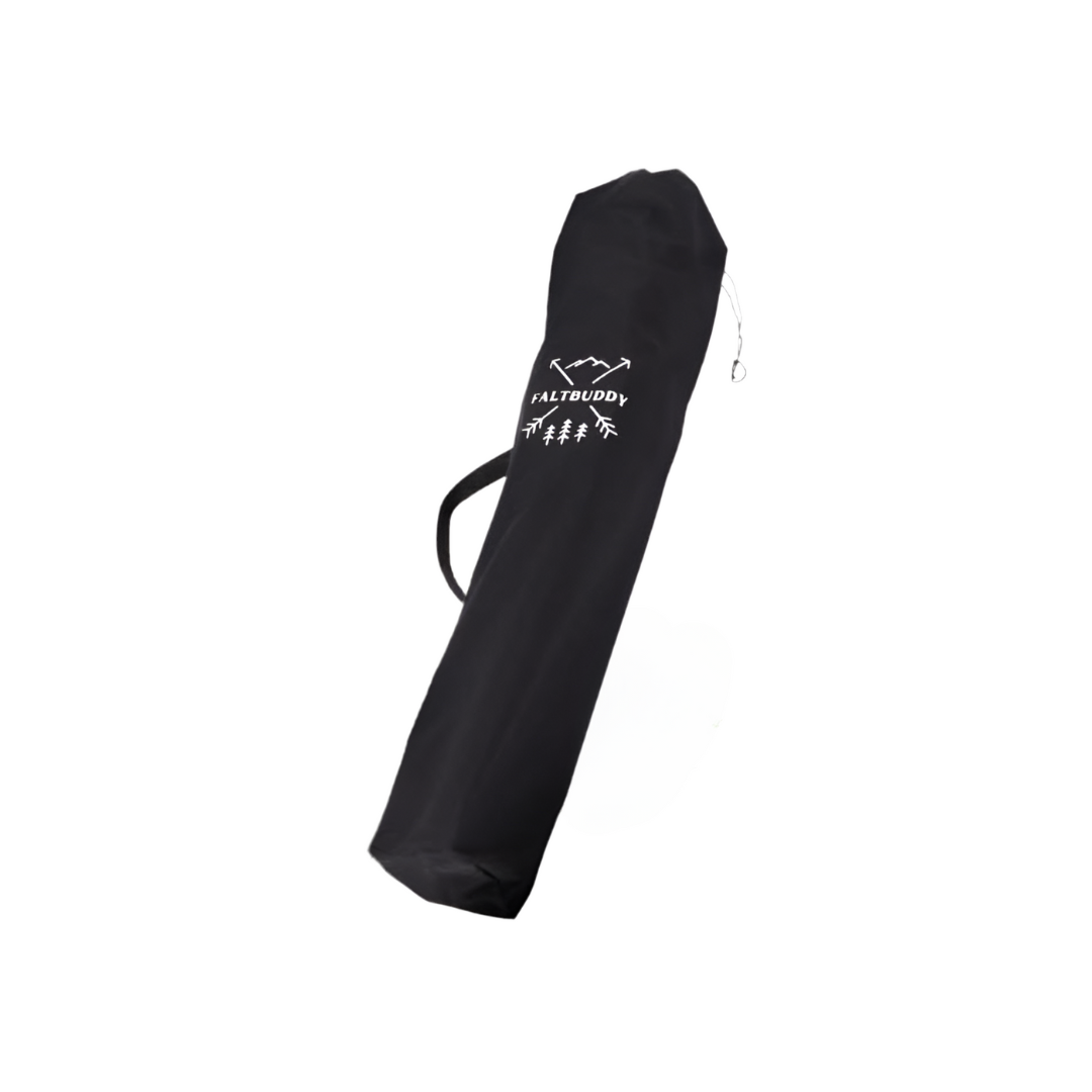 Faltbuddy® Tragetasche mit Zugband – Schwarz